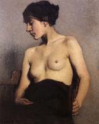 Hugh Ramsay Seated nude France oil painting artist